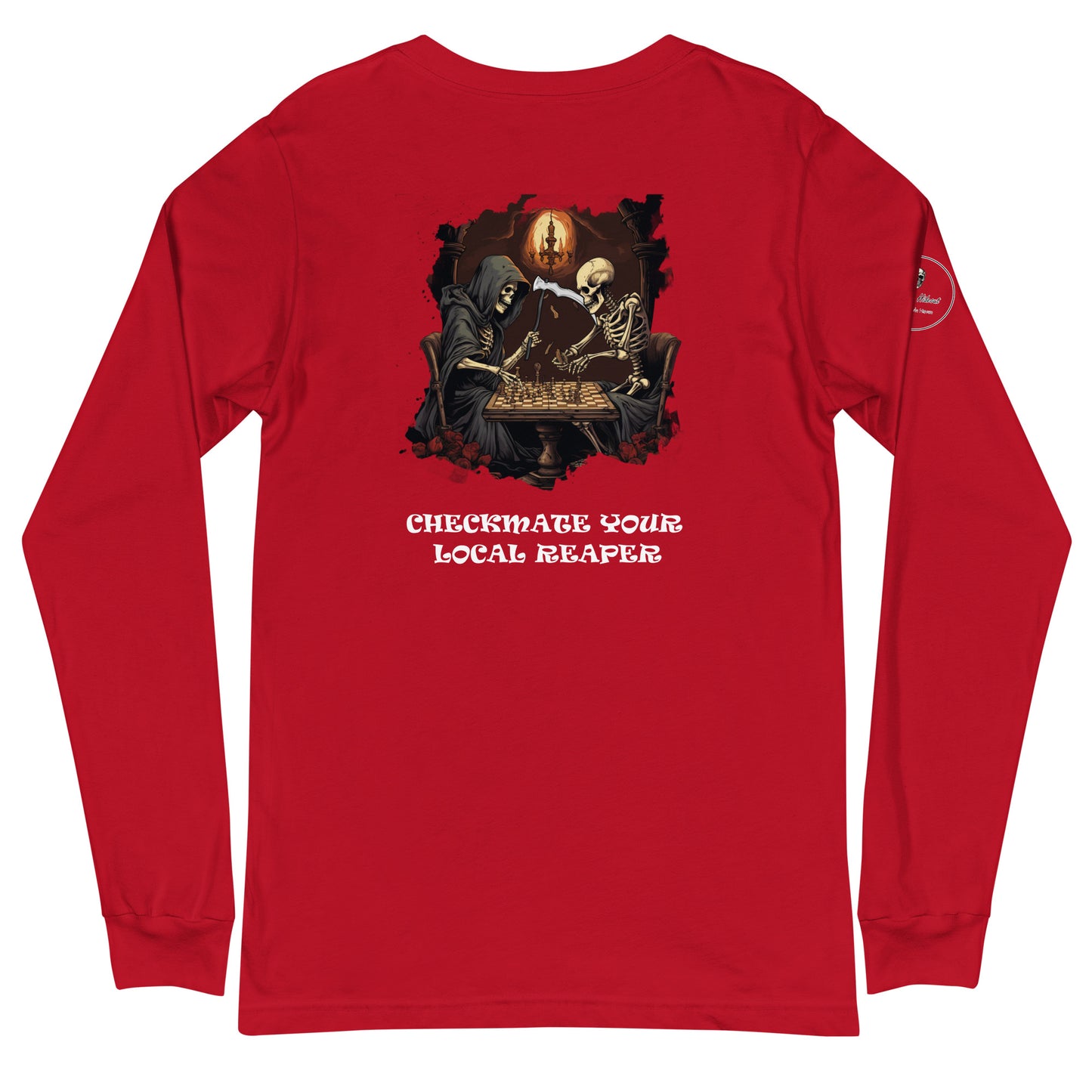 Skeleton Chess Unisex Long Sleeve Tee