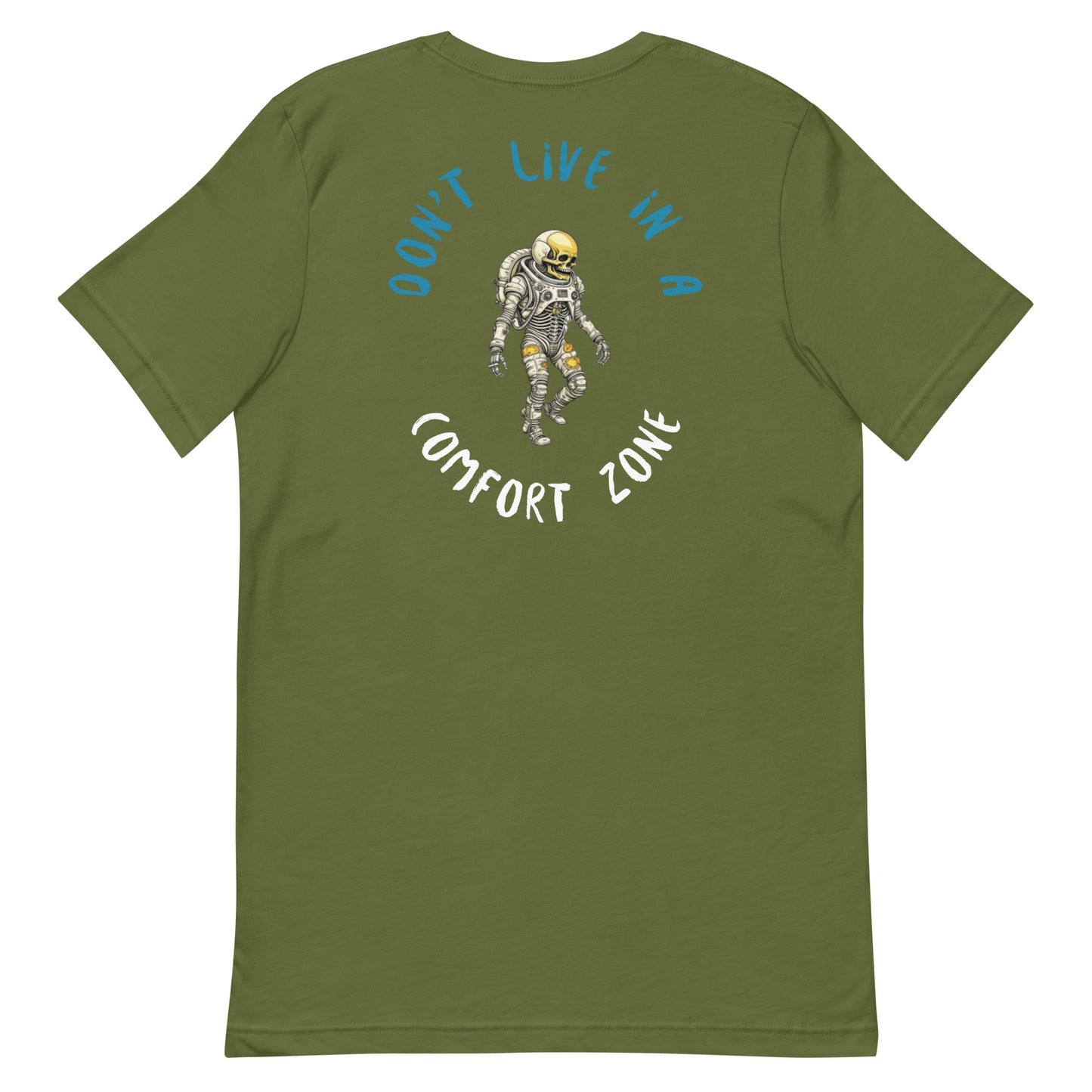 Stylish "Comfort Zone" Astro Skeleton Unisex t-shirt