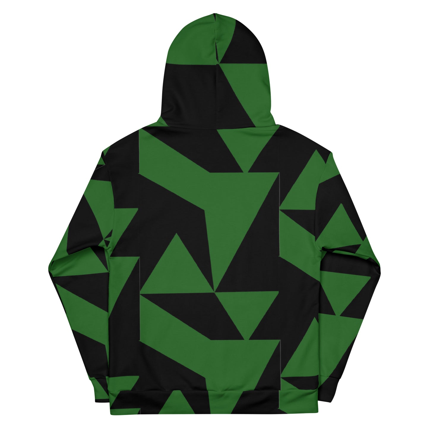 Geometric Green and Black Unisex Hoodie