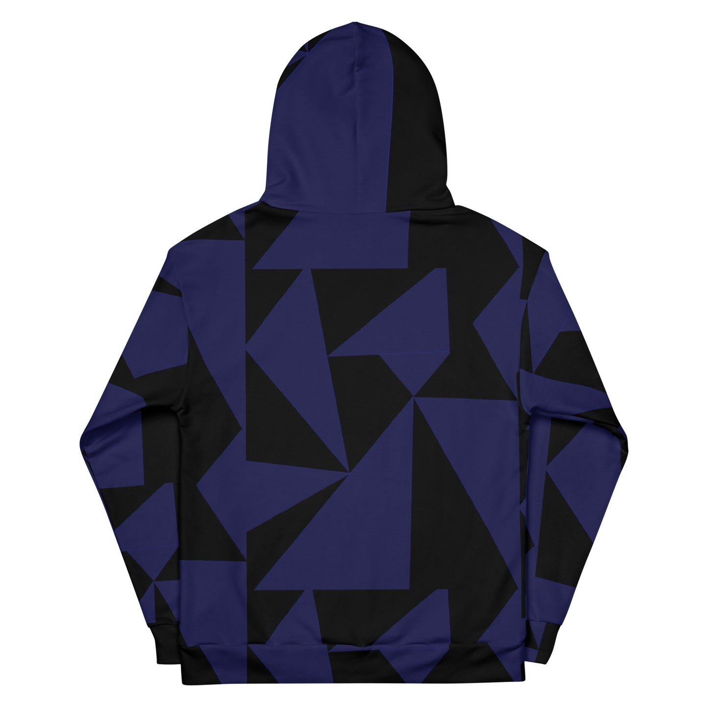 Geometric Black and Blue Unisex Hoodie