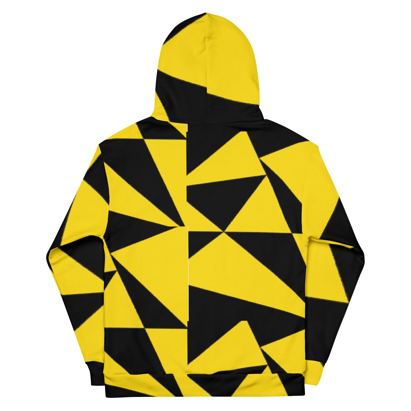 Geometric Black and Yellow Unisex Hoodie