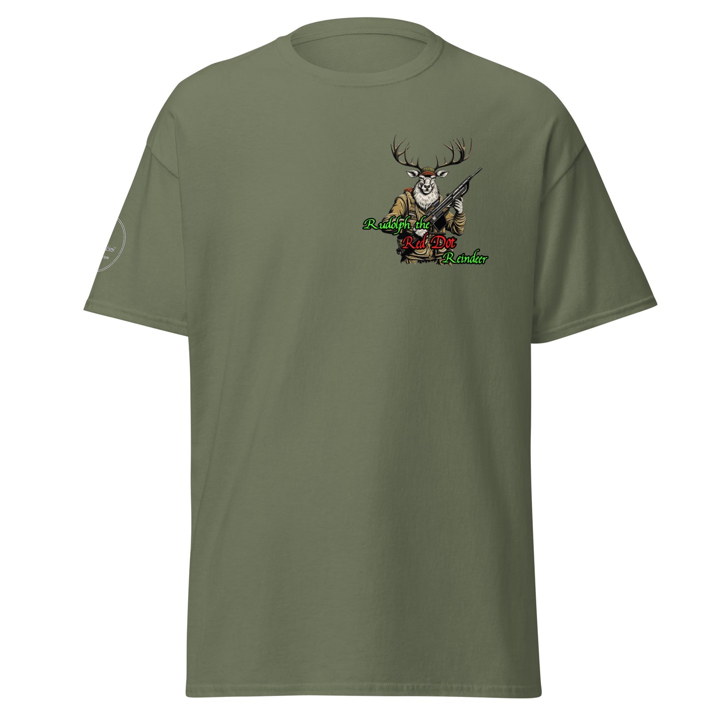 Rudolph the Red Dot Reindeer Men's classic tee