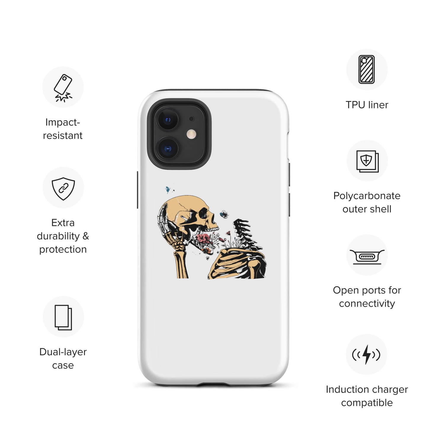 Flower Skeleton Tough Case for iPhone®