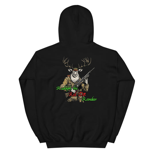 Rudolph The Red Dot Reindeer Unisex Hoodie