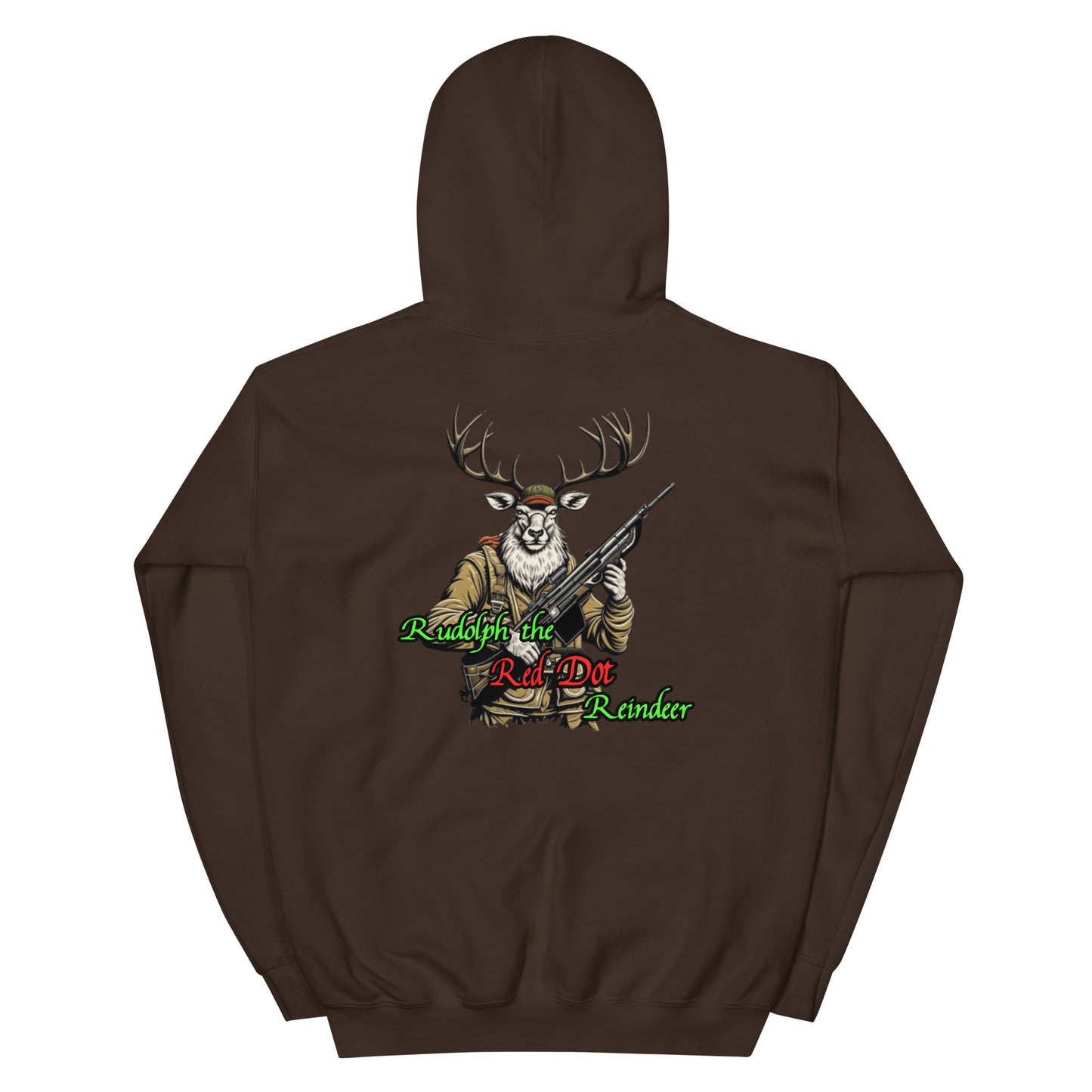 Rudolph The Red Dot Reindeer Unisex Hoodie