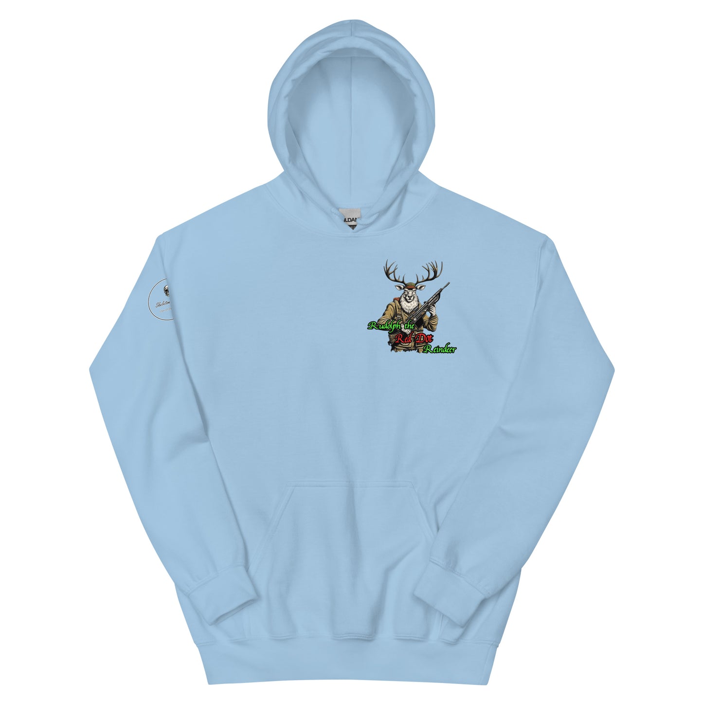 Rudolph The Red Dot Reindeer Unisex Hoodie