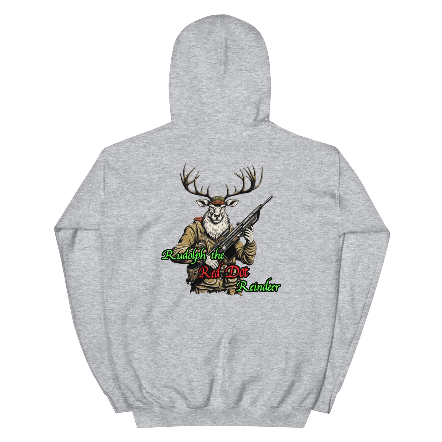 Rudolph The Red Dot Reindeer Unisex Hoodie