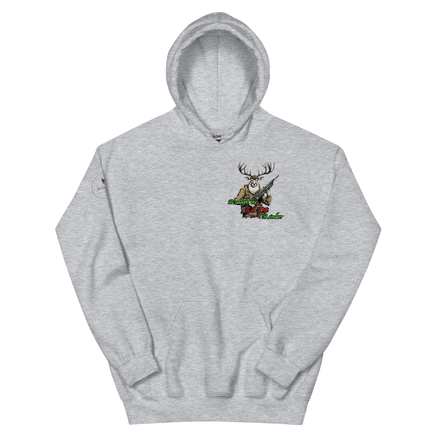 Rudolph The Red Dot Reindeer Unisex Hoodie