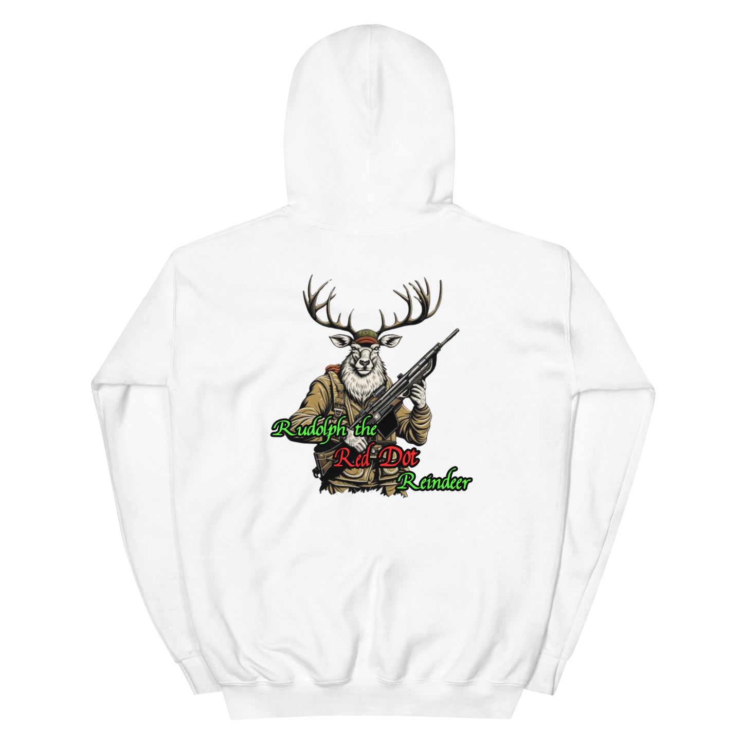 Rudolph The Red Dot Reindeer Unisex Hoodie