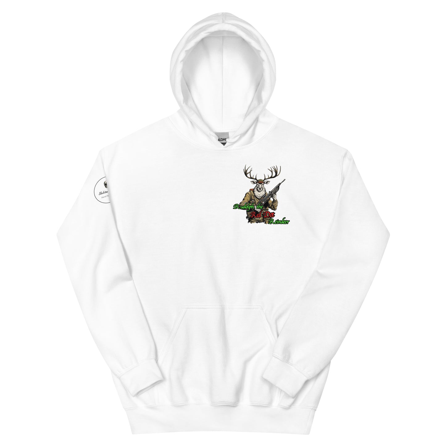 Rudolph The Red Dot Reindeer Unisex Hoodie