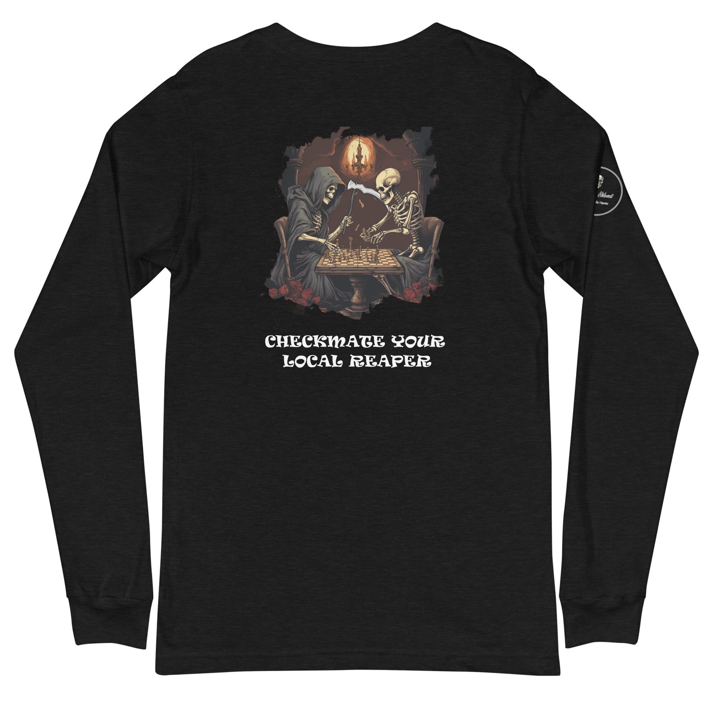 Skeleton Chess Unisex Long Sleeve Tee