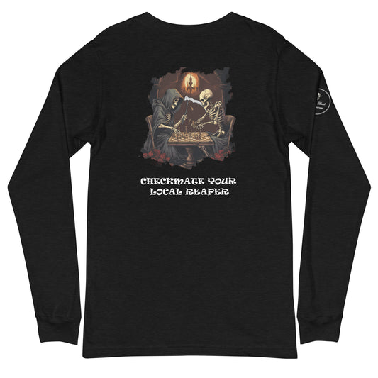 Skeleton Chess Unisex Long Sleeve Tee