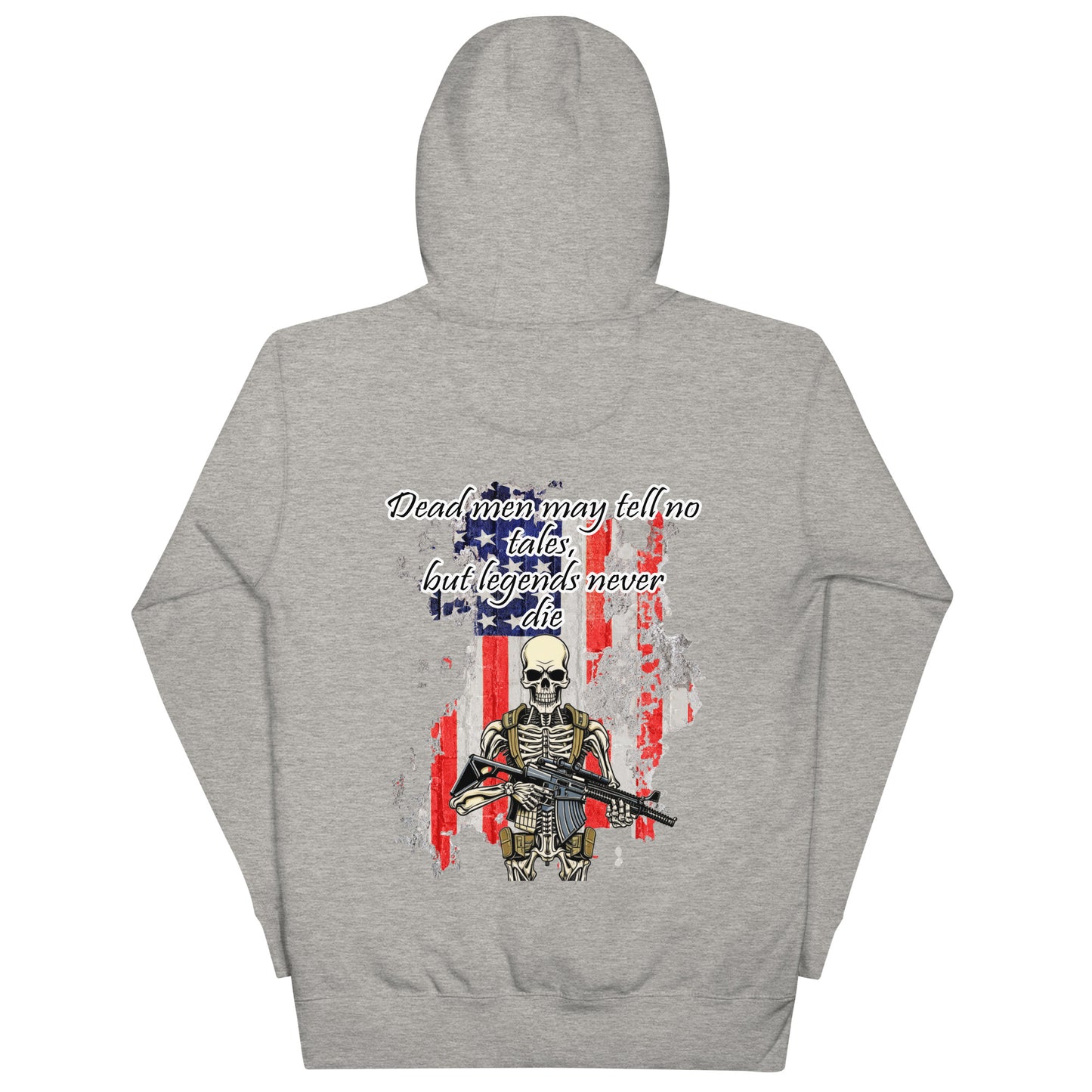 Legends Never Die Skeleton Military Hoodie