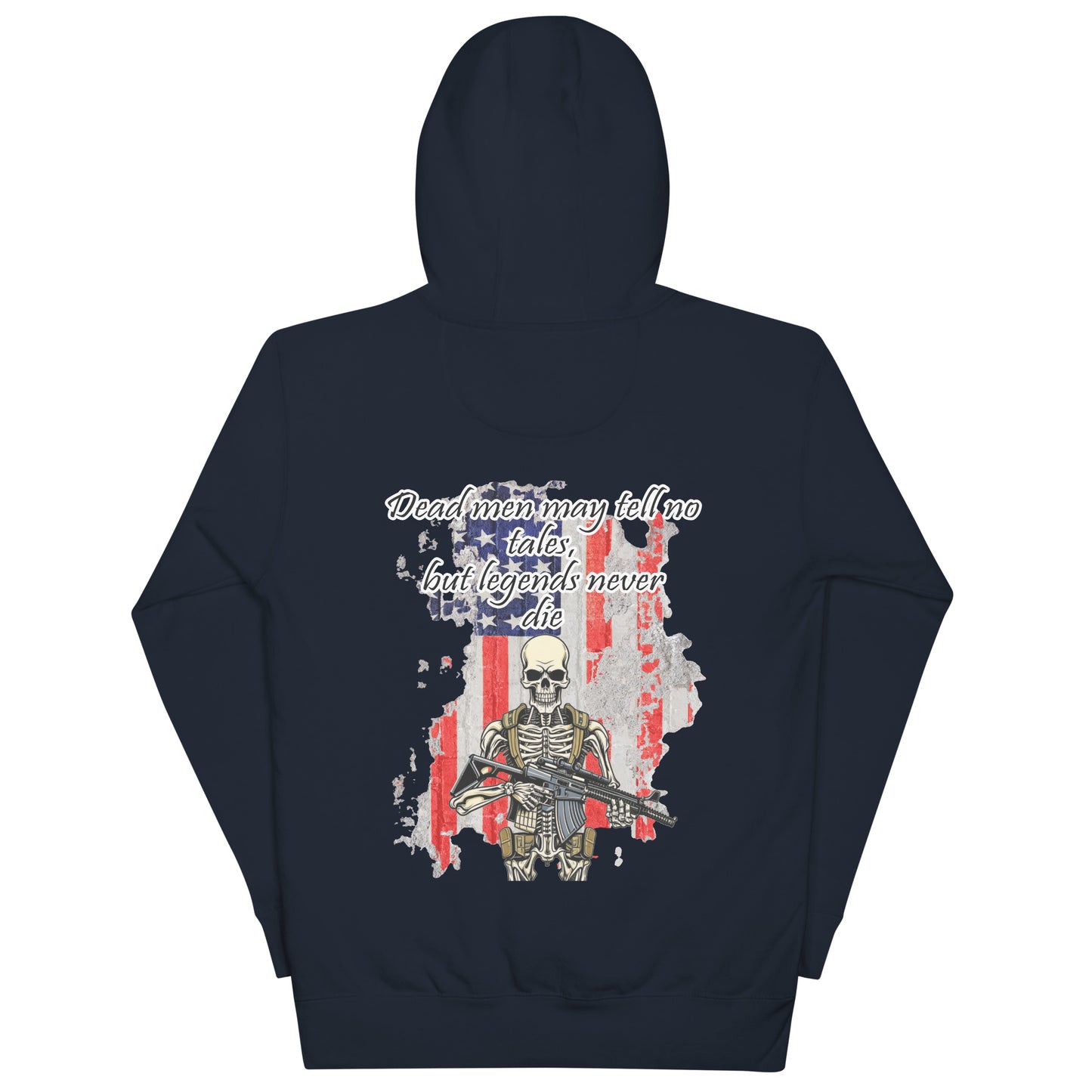 Legends Never Die Skeleton Military Hoodie