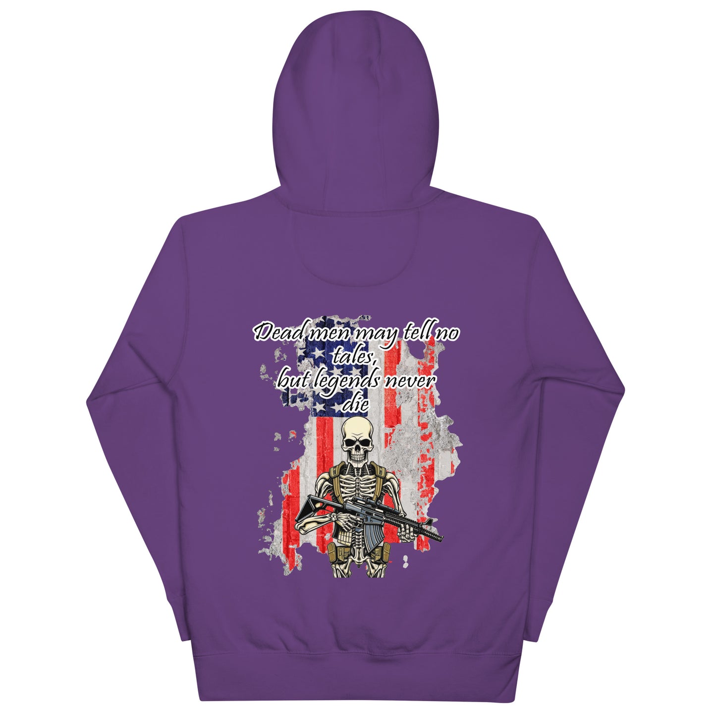 Legends Never Die Skeleton Military Hoodie