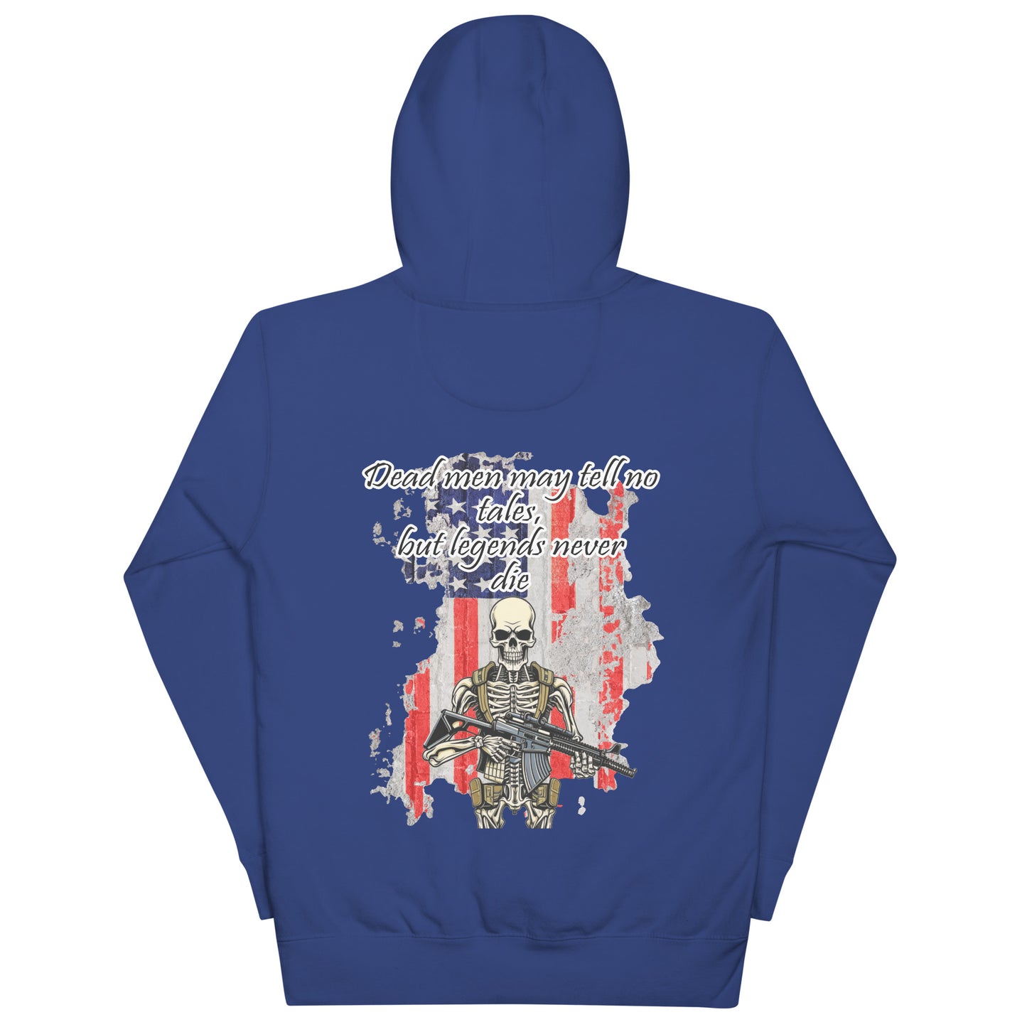 Legends Never Die Skeleton Military Hoodie