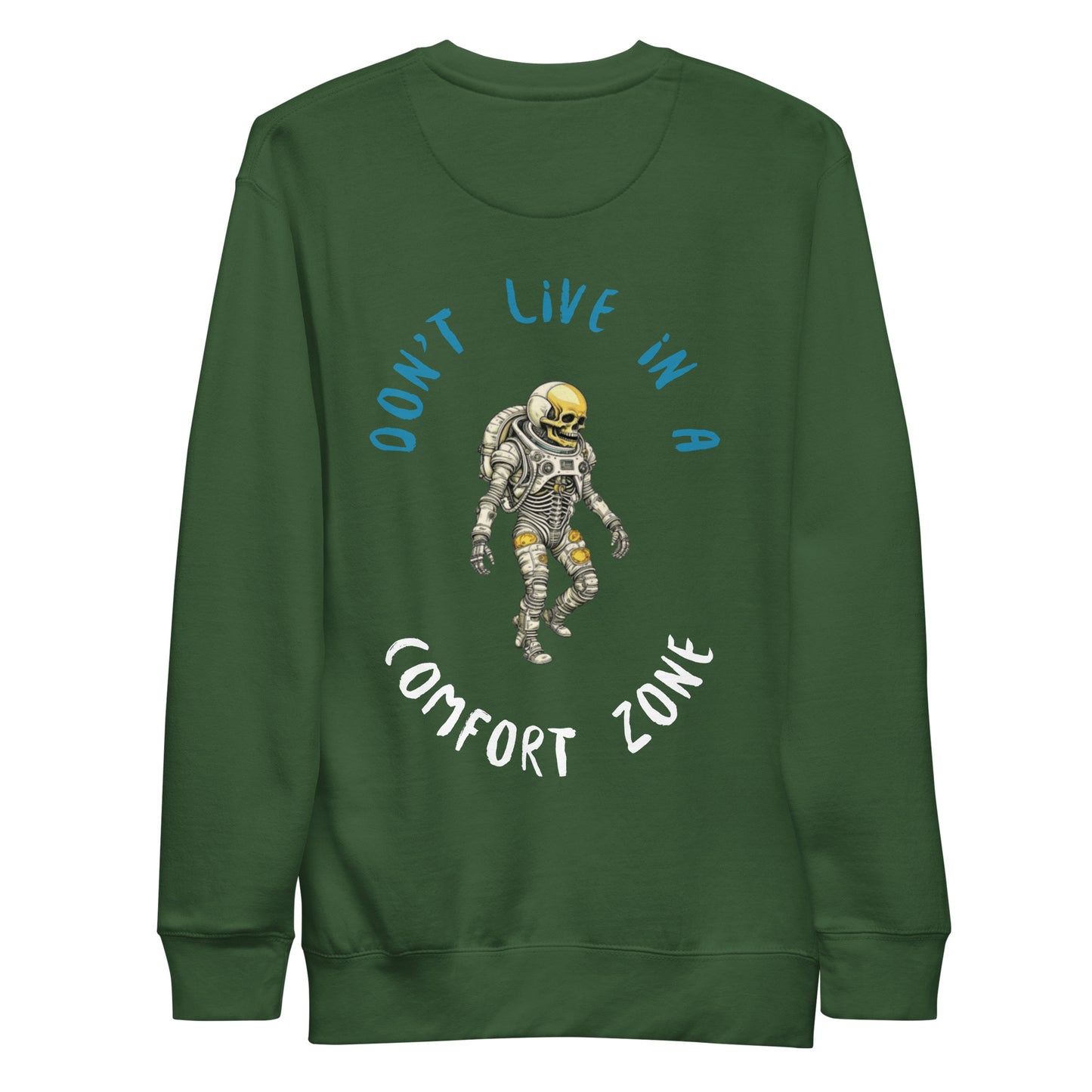 Stylish "Comfort Zone" Astro Skeleton Unisex Premium Sweatshirt