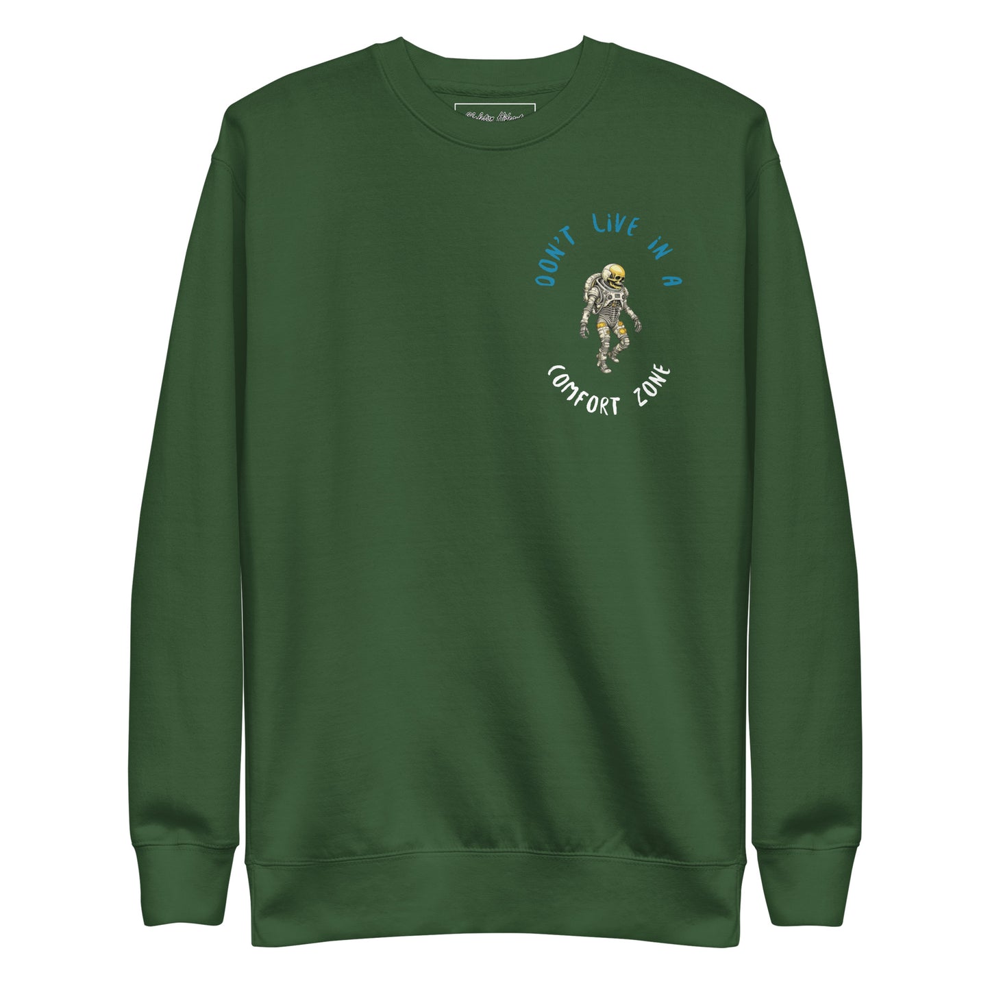 Stylish "Comfort Zone" Astro Skeleton Unisex Premium Sweatshirt