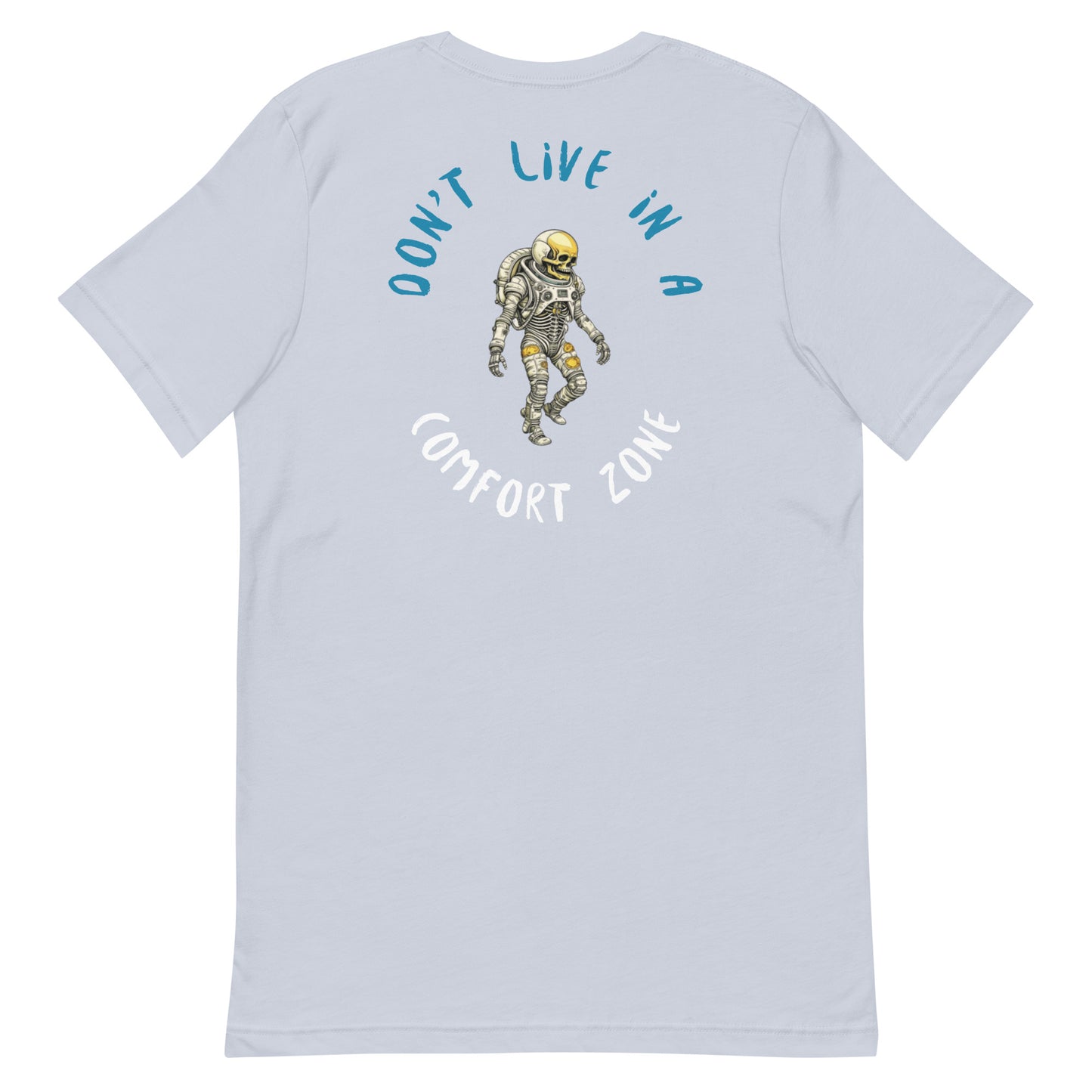 Stylish "Comfort Zone" Astro Skeleton Unisex t-shirt