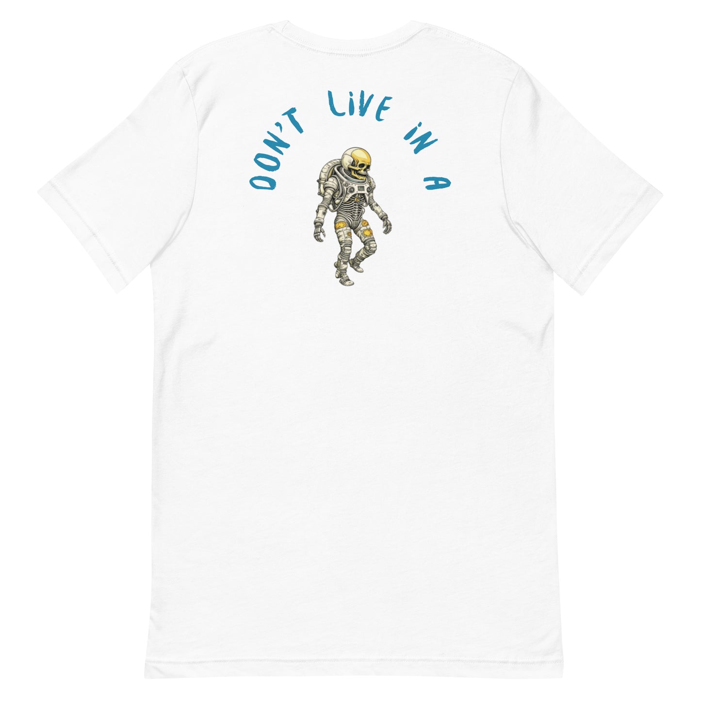 Stylish "Comfort Zone" Astro Skeleton Unisex t-shirt